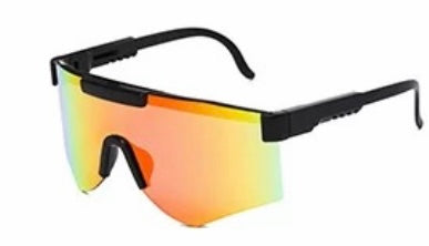 Black Sport w/ Red Lens Sunglasses