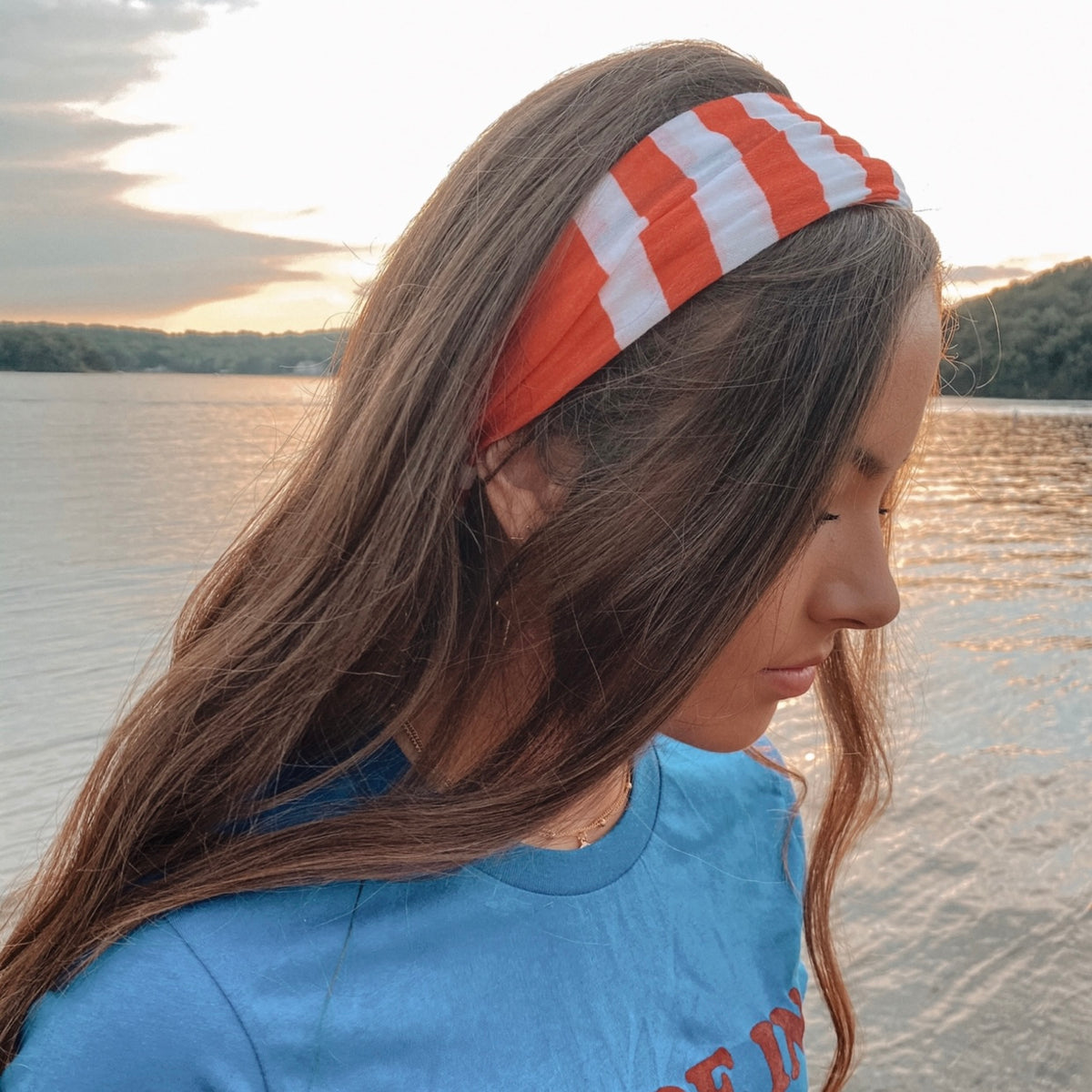Red White &amp; Blue Flag Stretchy Headwrap